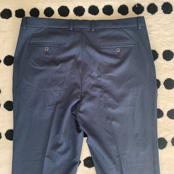Greg Norman Golf Pants Navy Straight Leg Performance Business Chino - Picture 5 of 11